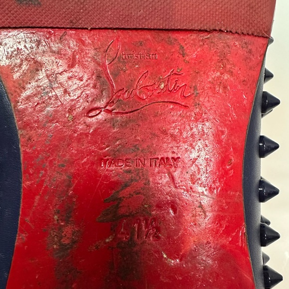 Christian Louboutin Dandelion Spikes Leather Loafers - Picture 7 of 12